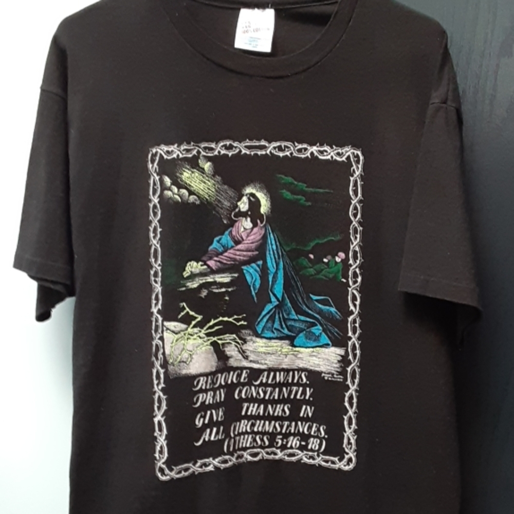 Vintage 1990's Jesus Praying tshirt 1/1